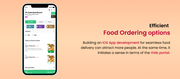 food ordering options