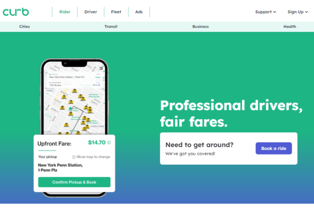 curb - ride hailing app