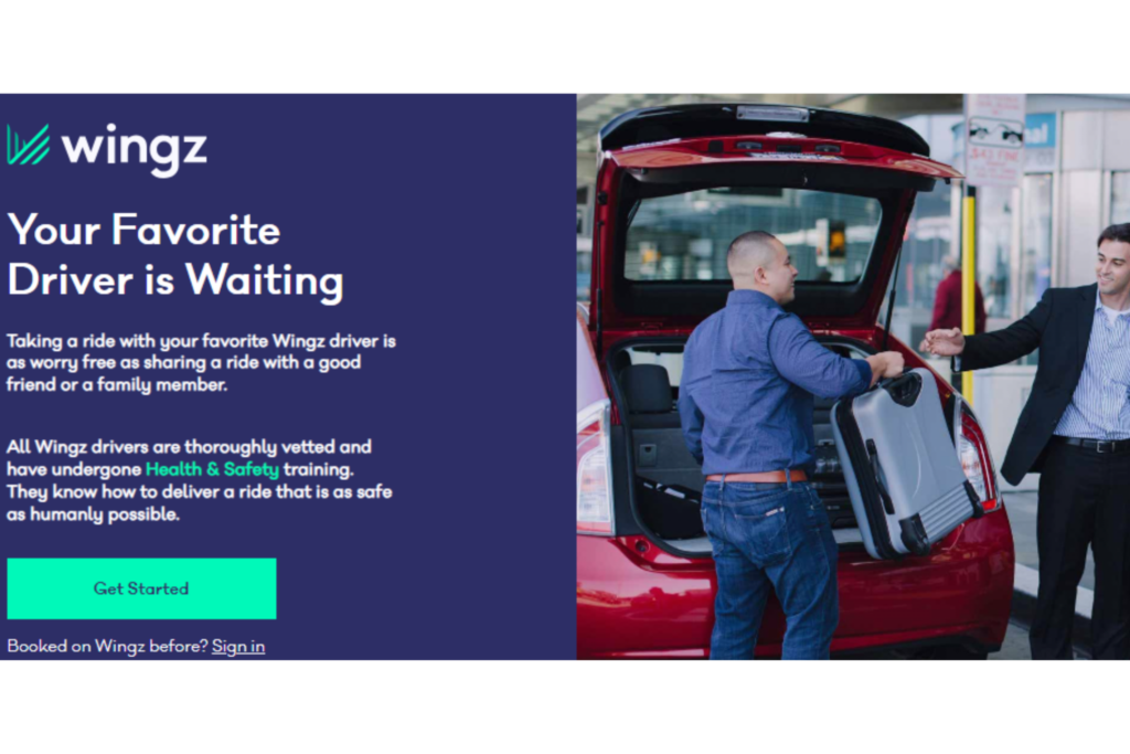 wingz ridesharing app
