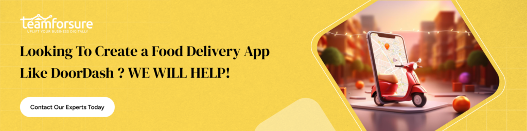 App like Doordash - CTA